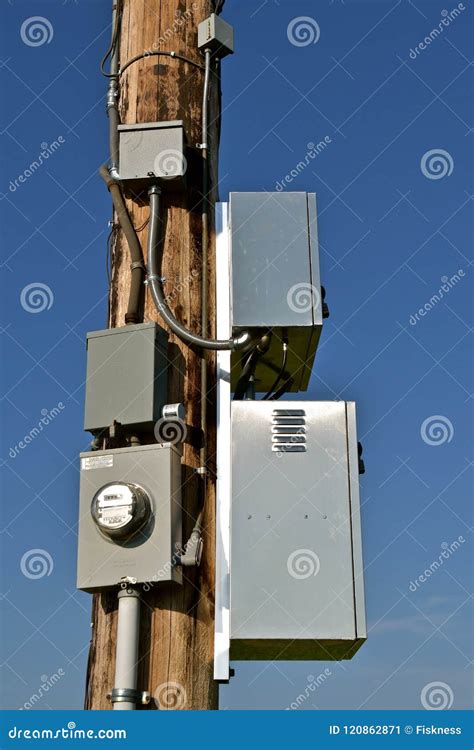 utility pole electrical box|large electric boxes on poles.